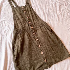 Green button up jumpsuit!